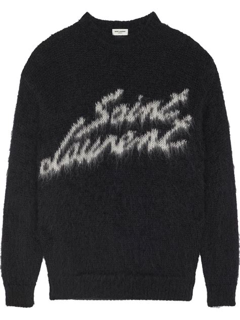 yves saint laurent logo vintage jumper|Saint Laurent striped sweater.